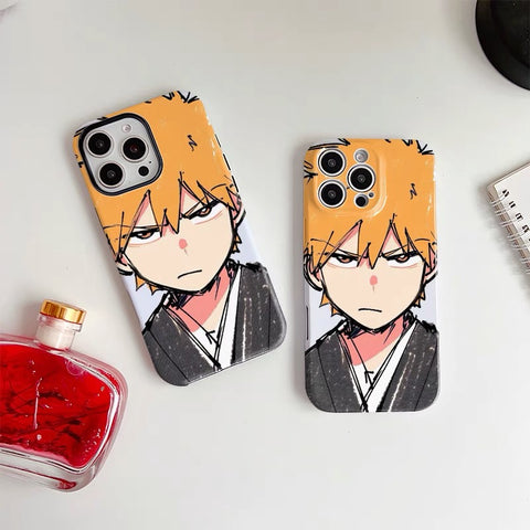 Bleach Kurosaki Ichigo Phone Case Cute Carton Style