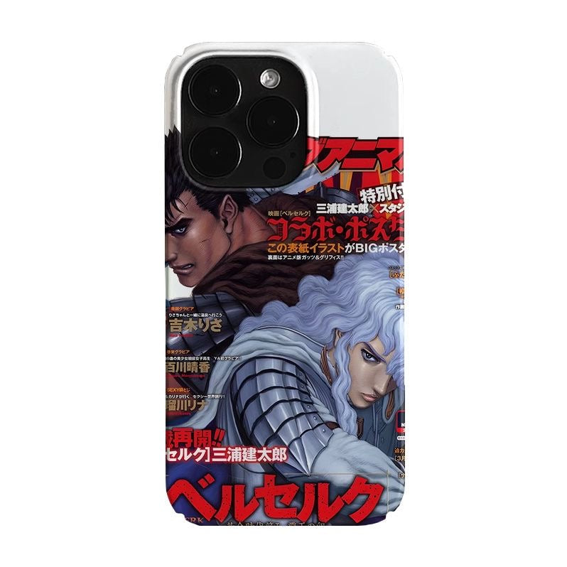 Funda para teléfono estilo póster del manga Berserk