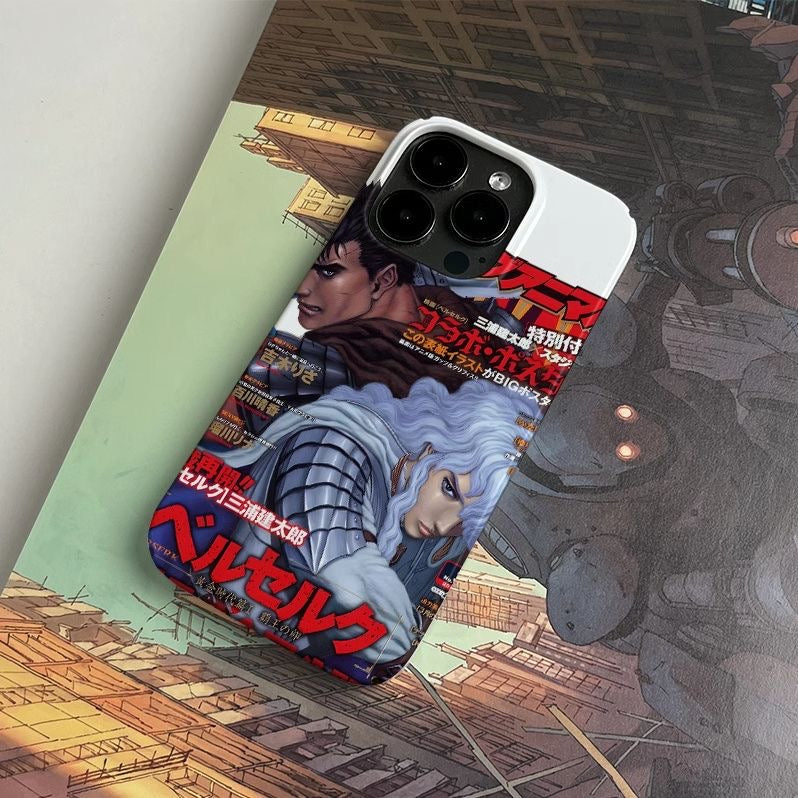 Funda para teléfono estilo póster del manga Berserk