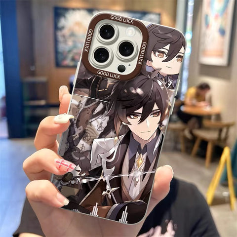 Genshin Impact Zhongli Anime Phone Case Cover