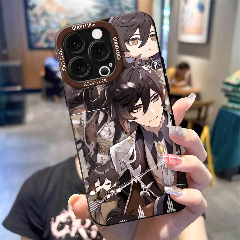 Genshin Impact Zhongli Anime Phone Case Cover