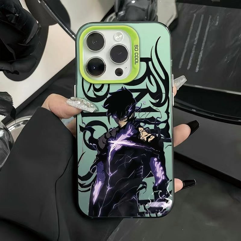 Funda rígida de TPU para teléfono Solo Leveling Sun Jing Woo Anime