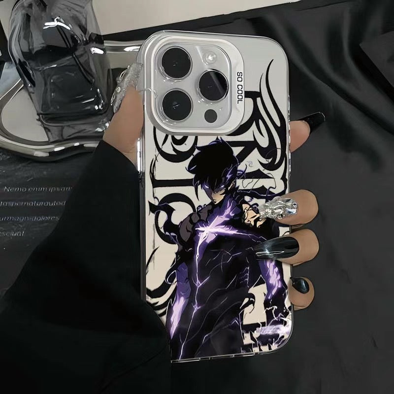 Solo Leveling Sun Jing Woo Hard TPU Anime Phone Case Cover