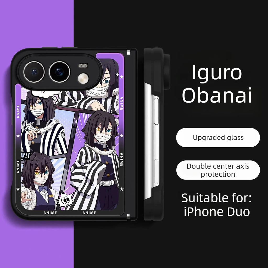 Demon Slayer Anime iPhone Duo Case Glass Magsafe Phone Case