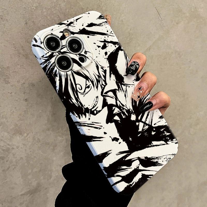 Ink Painting ONE PIECE Hard Anime Phone Case Anti-drop for Iphone Series - HelloAnimeCases