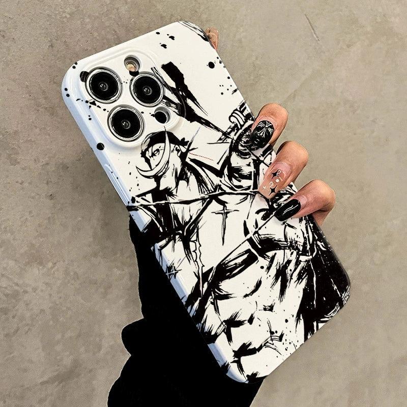 Ink Painting ONE PIECE Hard Anime Phone Case Anti-drop for Iphone Series - HelloAnimeCases