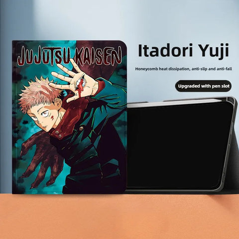 Jujutsu Kaisen Anime Apple iPad Soft Protective Case Cover with Pen Slot