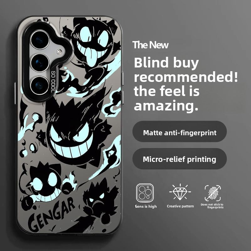 Pokémon Gengar Full-Cover Shockproof Matte Phone Case for Samsung