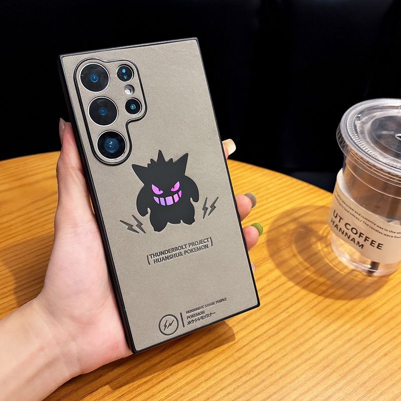 Pokemon Gengar 3D Relief Holographic Matte Magsafe Case for Samsung Phones