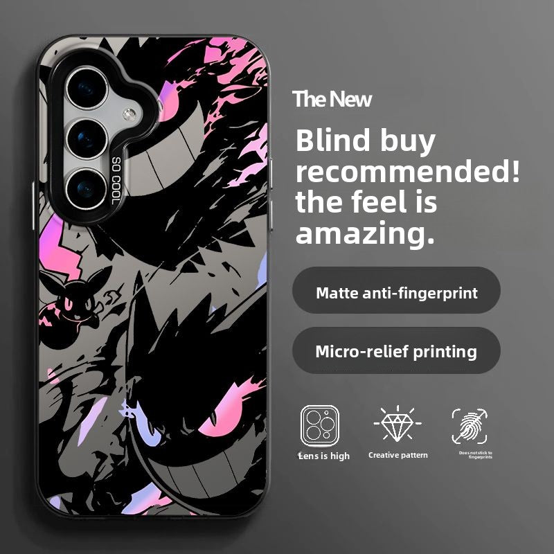Pokemon Gengar Full-Cover Shockproof Matte Phone Case for Samsung