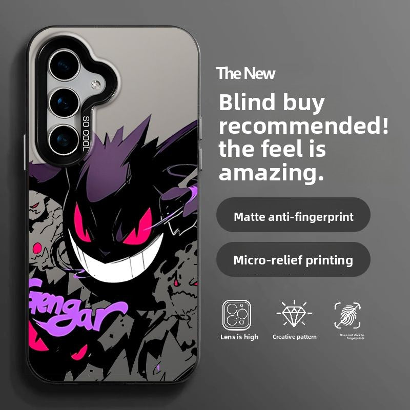 Pokémon Gengar Full-Cover Shockproof Matte Phone Case for Samsung