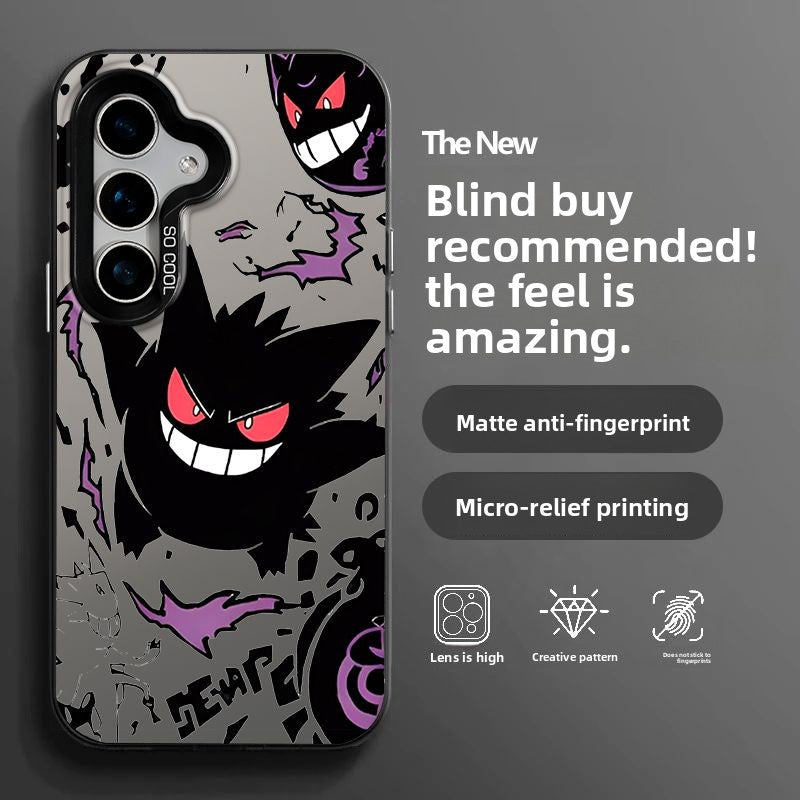 Pokemon Gengar Full-Cover Shockproof Matte Phone Case for Samsung