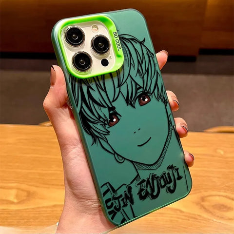 Anime Dandadan Jin Enjoji Phone Case Cover For iPhone