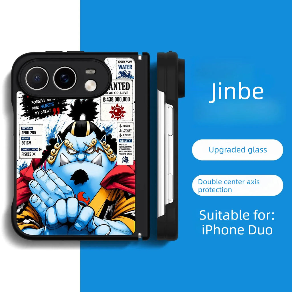 ONE PIECE Anime iPhone Duo Case Glass Magsafe Phone Case Cover
