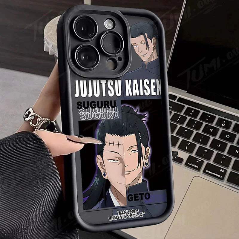 Jujutsu Kaisen Soft Liquid Silicone Anime Phone Case for iPhone