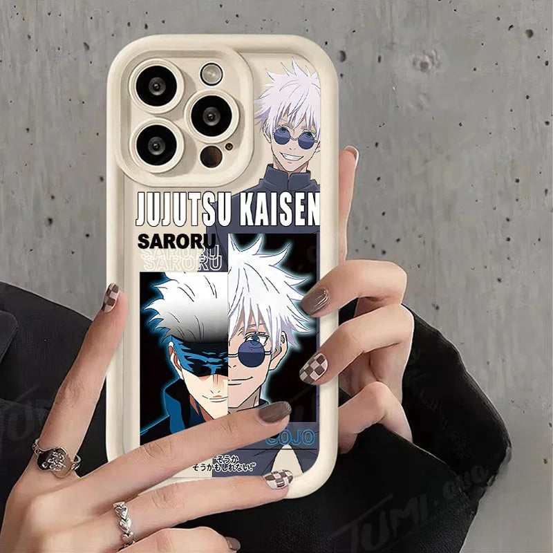 Jujutsu Kaisen Soft Liquid Silicone Anime Phone Case for iPhone