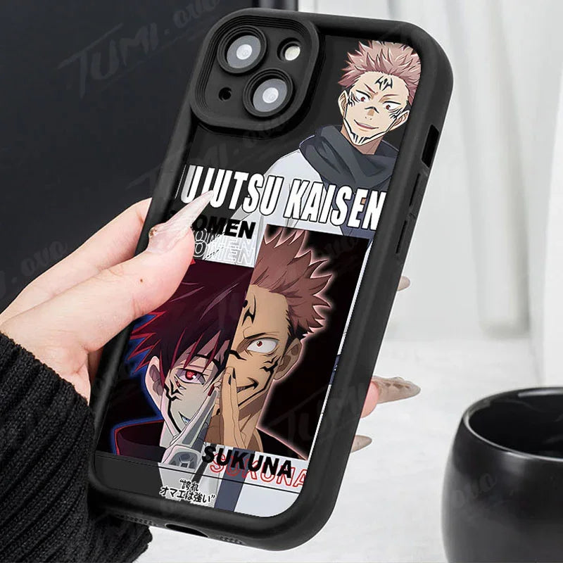 Jujutsu Kaisen Soft Liquid Silicone Anime Phone Case for iPhone