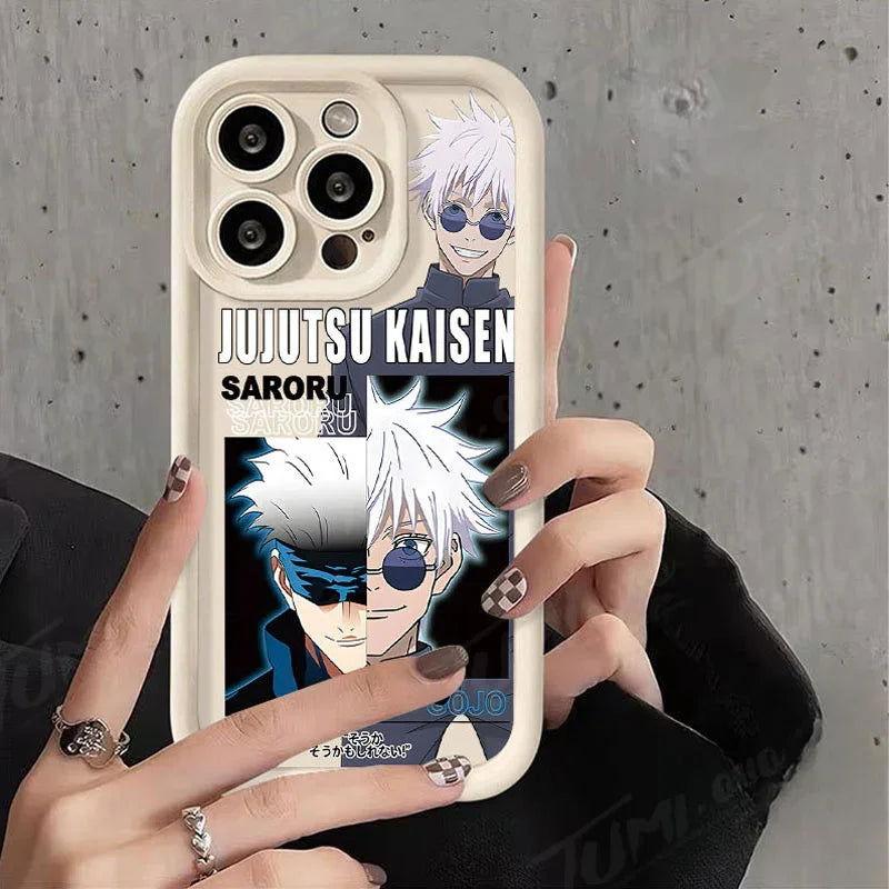 Jujutsu Kaisen Soft Liquid Silicone Anime Phone Case for iPhone - HelloAnimeCases