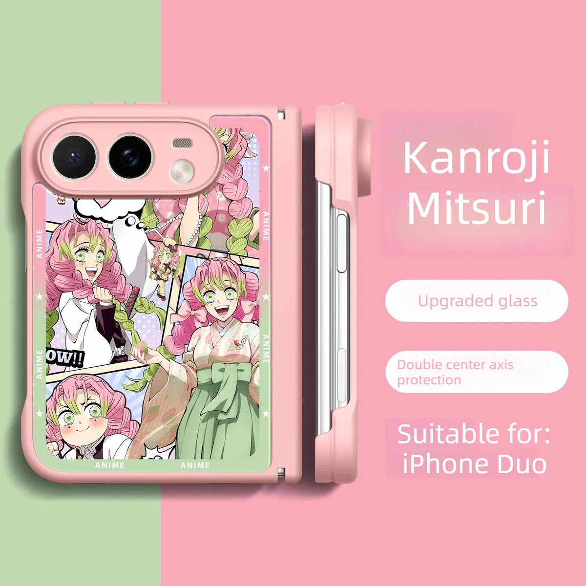 Demon Slayer Anime iPhone Duo Case Glass Magsafe Phone Case