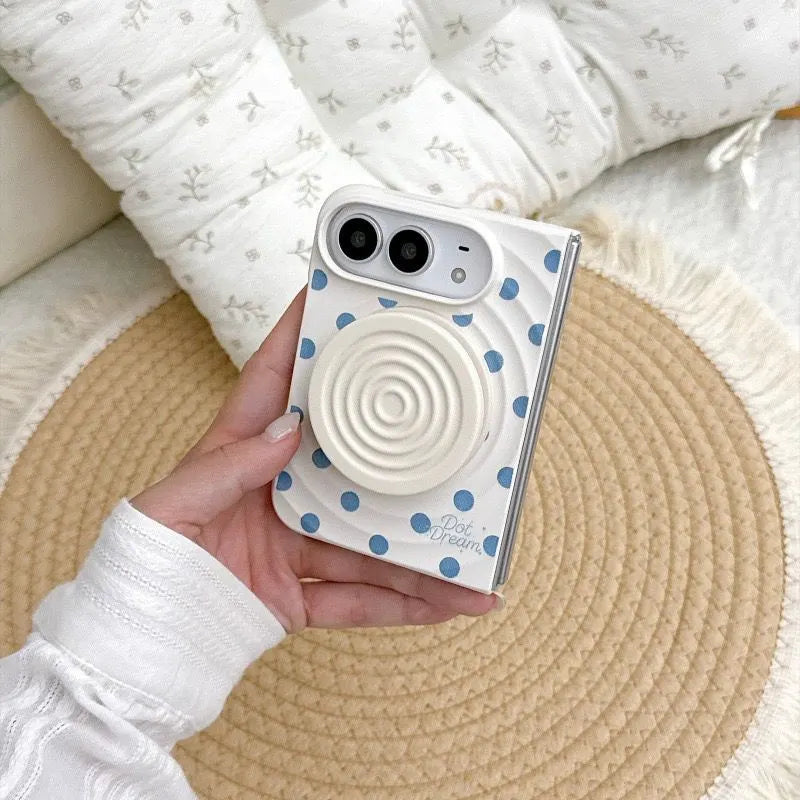 Polka Dots Cute iPhone Duo Magsafe Phone Case with Kickstand