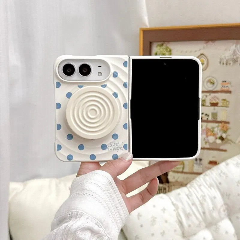 Polka Dots Cute iPhone Duo Magsafe Phone Case with Kickstand