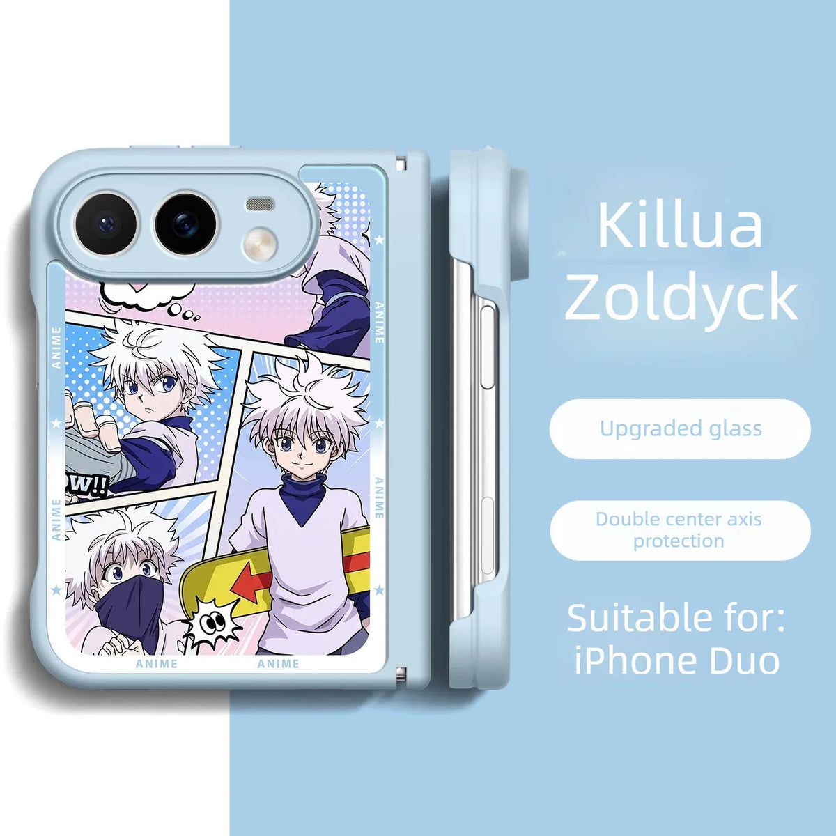 HUNTER×HUNTER Anime iPhone Duo Magsafe Case Glass Magsafe Phone Cases