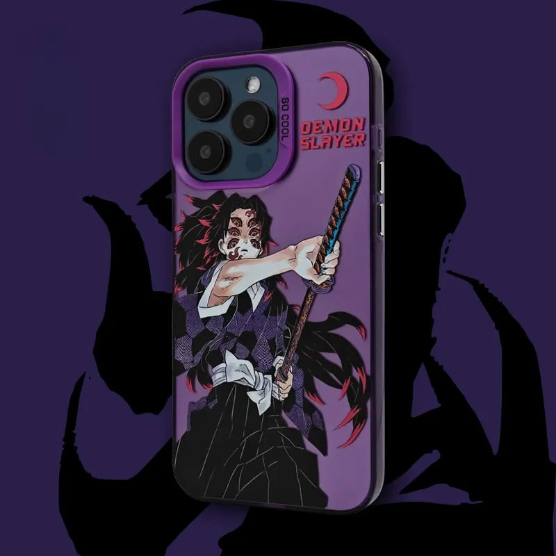 Funda luminosa para teléfono Demon Slayer RGB Light Glowing para iPhone