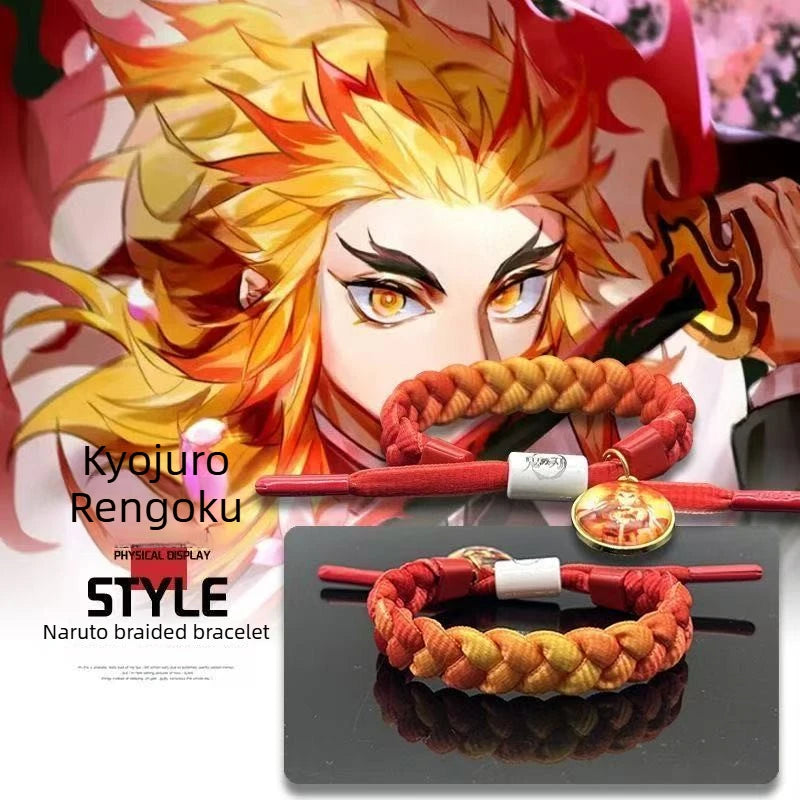 Demon Slayer Handmade Woven Bracelet