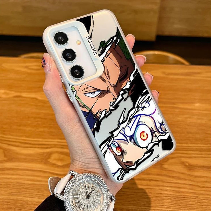 One Piece Zoro & Luffy Matte Hard Phone Cover for Samsung