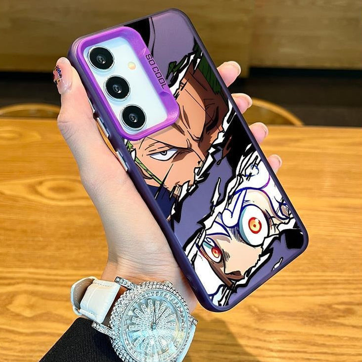 One Piece Zoro & Luffy Matte Hard Phone Cover for Samsung