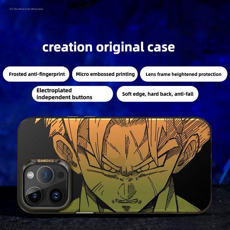Laser Dragon Ball Saiyan Goku Vegeta Phone Case - HelloAnimeCases