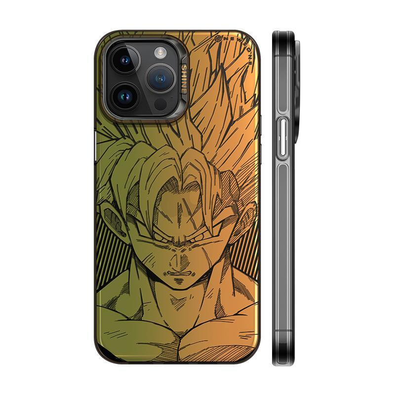 Laser Dragon Ball Saiyan Goku Vegeta Phone Case - HelloAnimeCases