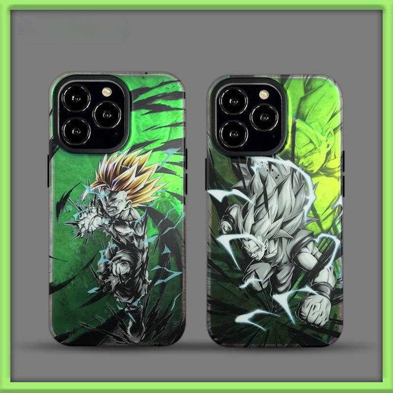 Laser Gradual Color Dragon Ball Goku Gohan iPhone Case - HelloAnimeCases