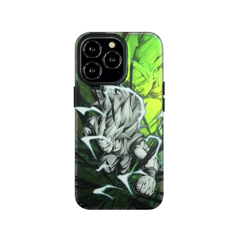 Laser Gradual Color Dragon Ball Goku Gohan iPhone Case - HelloAnimeCases