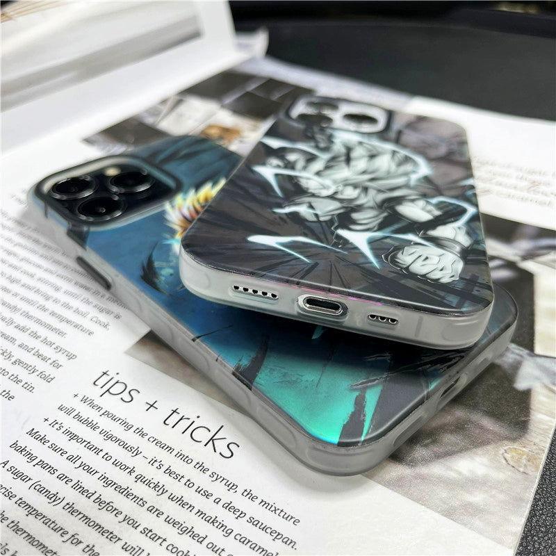 Laser Gradual Color Dragon Ball Goku Gohan iPhone Case - HelloAnimeCases