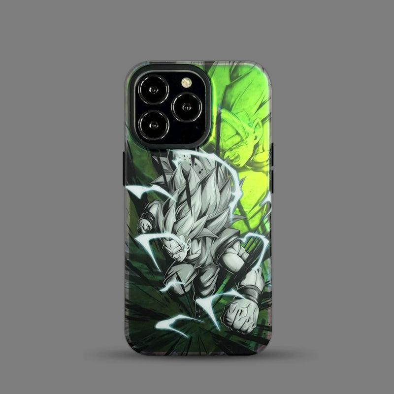 Laser Gradual Color Dragon Ball Goku Gohan iPhone Case - HelloAnimeCases
