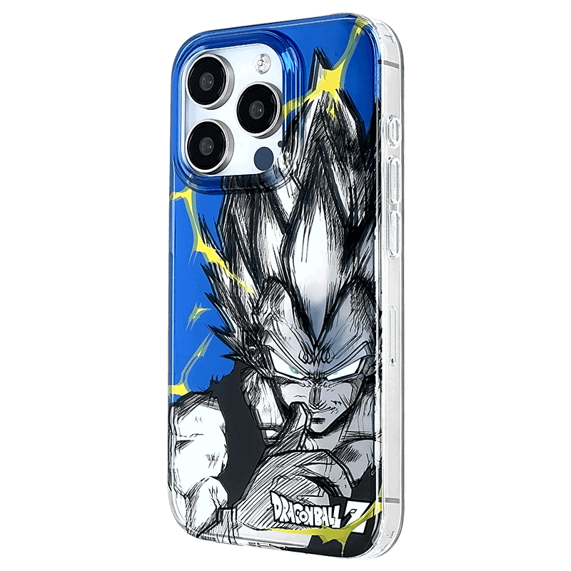 Laser Mirror Super Vegeta Anime Phone Case - HelloAnimeCases