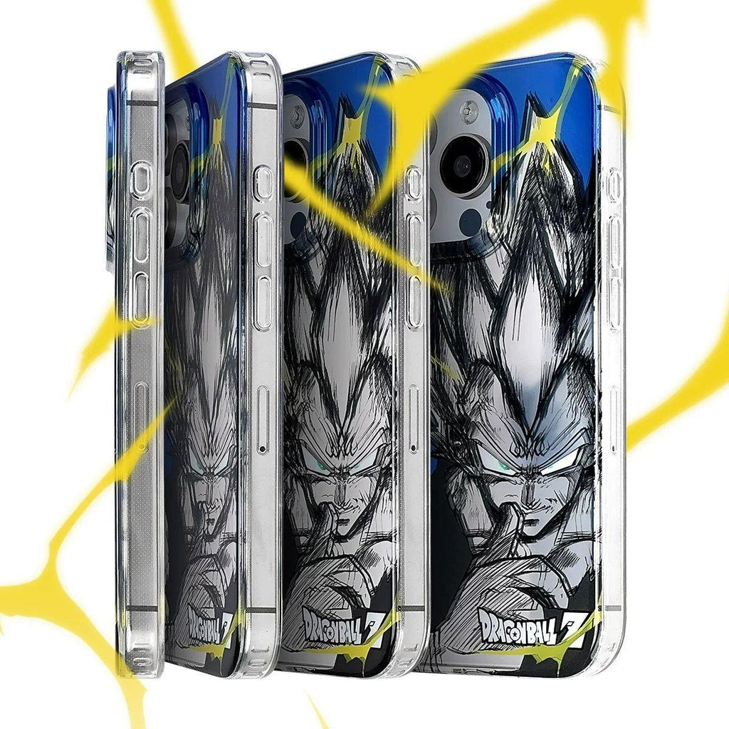 Laser Mirror Super Vegeta Anime Phone Case - HelloAnimeCases