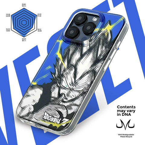 Laser Mirror Super Vegeta Anime Phone Case - HelloAnimeCases