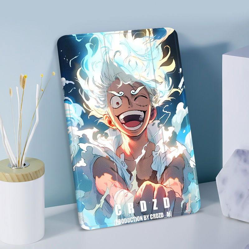 Laughing Luffy Ipad Protective Case with Pen Slot for Apple - HelloAnimeCases