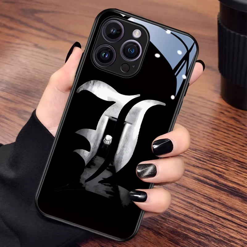 Funda de silicona para teléfono con el anime Death Note Nate River