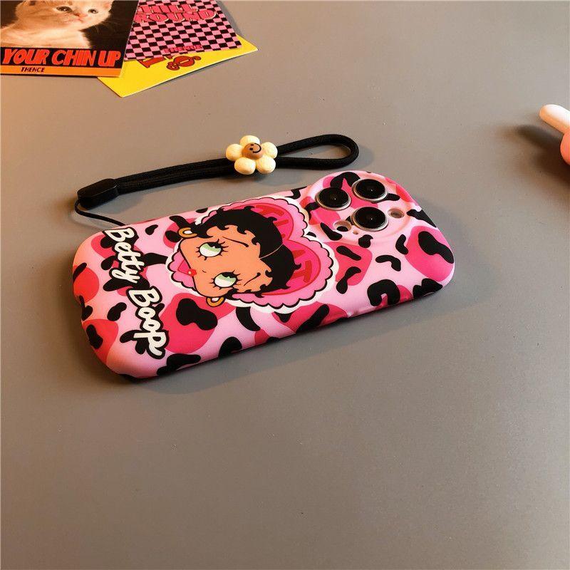 Leopard Betty Boop Girl Phone Phone Case iPhone - HelloAnimeCases