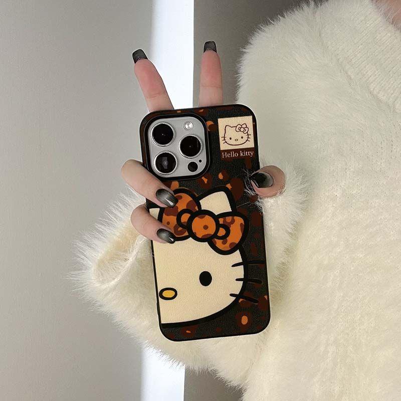 Leopard Kt Cat Carton iPhone Case - HelloAnimeCases