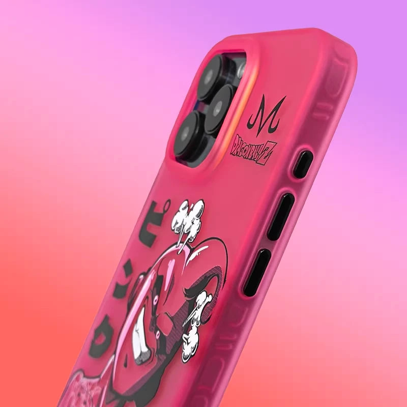 Dragon Ball Z Pink Majin Buu Laser Phone Case for iPhone