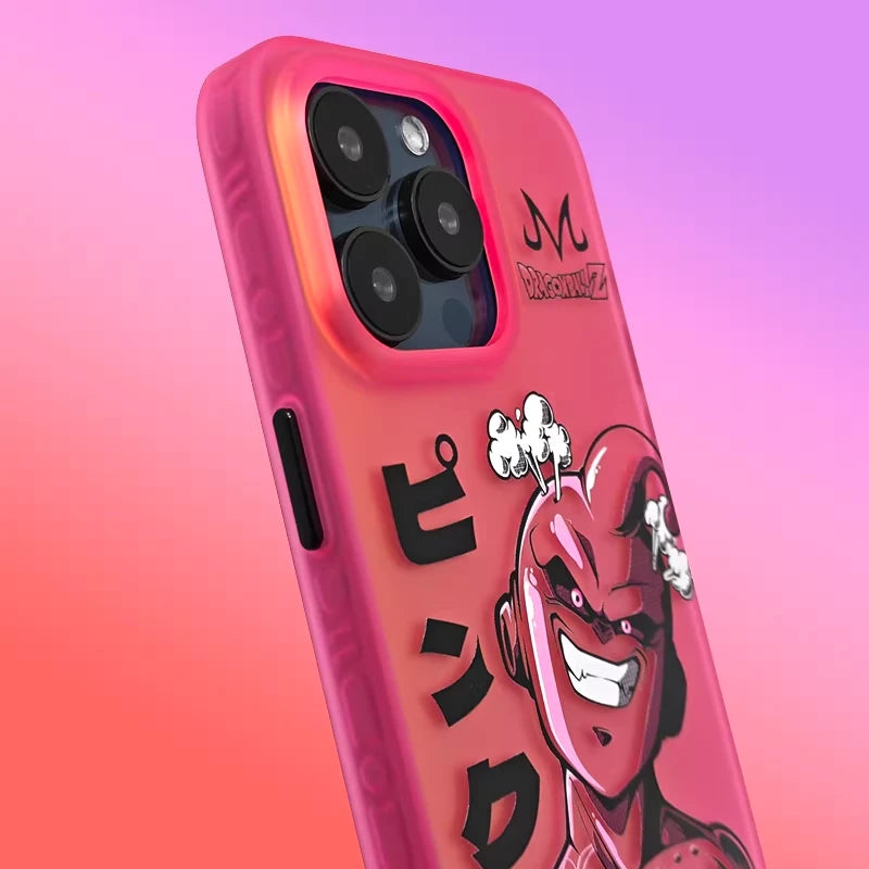 Dragon Ball Z Pink Majin Buu Laser Phone Case for iPhone