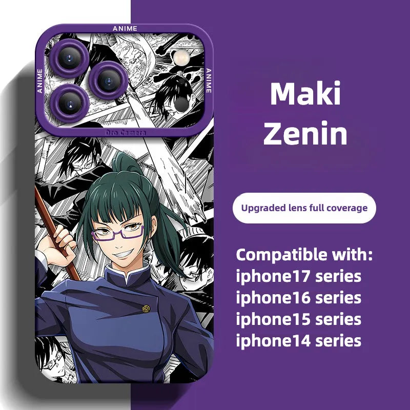 Anime Jujutsu Kaisen Satoru Gojo Funda para teléfono serie iPhone 17
