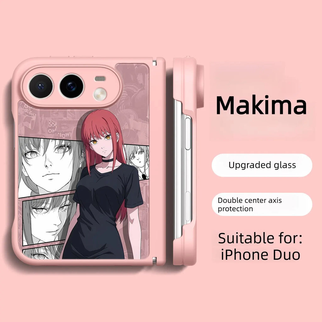 Chainsaw Man Anime iPhone Duo Glass Magsafe Phone Case