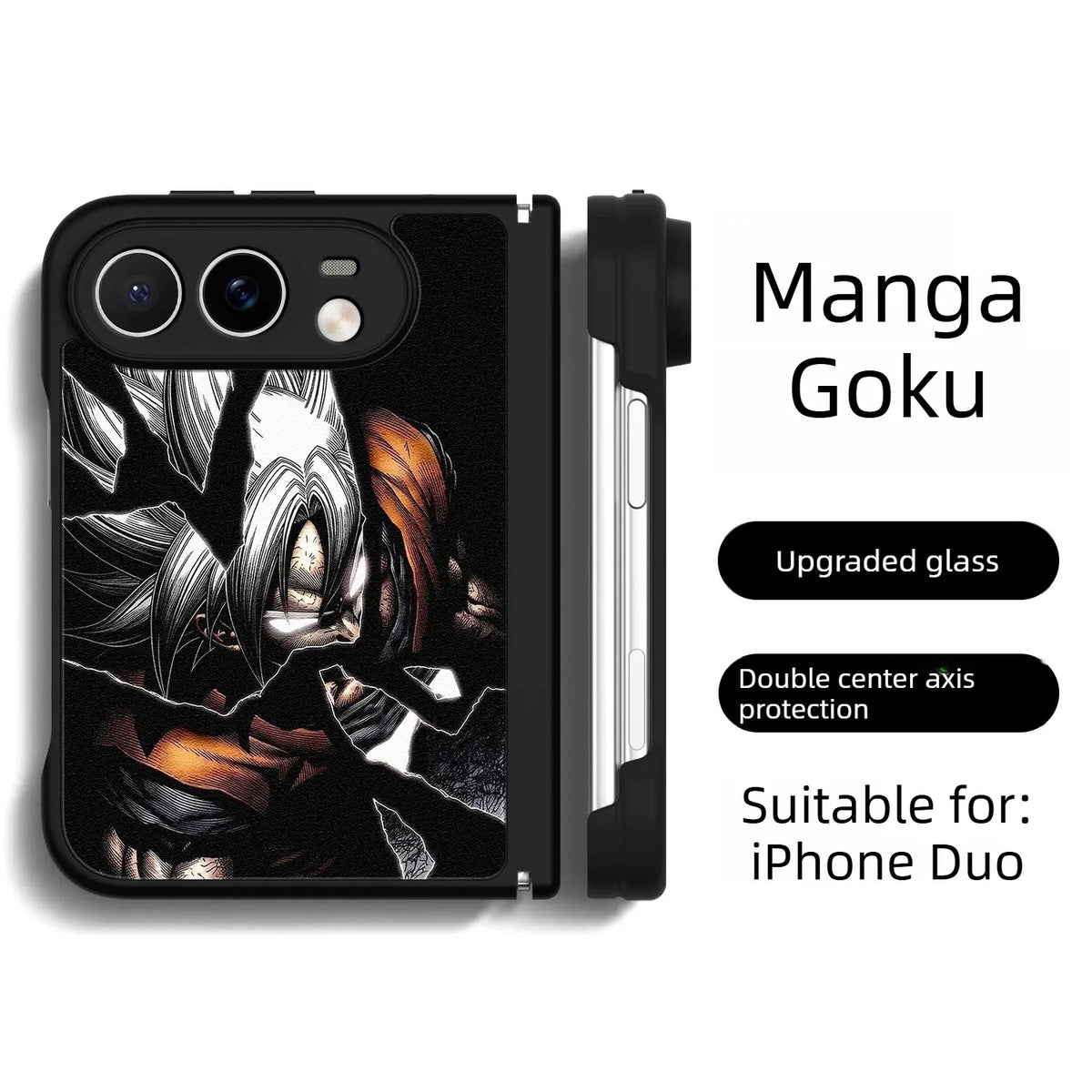 Dragon Ball Son Goku Anime iPhone Duo Case Glass Magsafe Phone Case