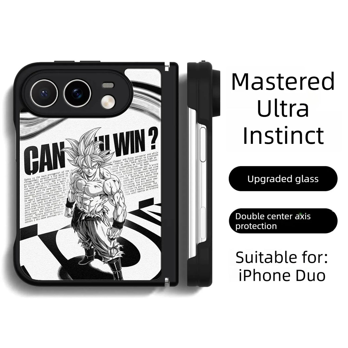 Dragon Ball Son Goku Anime iPhone Duo Case Glass Magsafe Phone Case