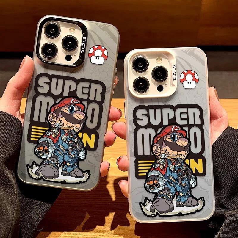 Mario iPhone Case Laser Style - HelloAnimeCases
